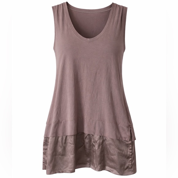 Brunello Cucinelli Tops - Brunello Cucinelli Silk & Cotton Sleeveless Top w/ Pockets Size Large